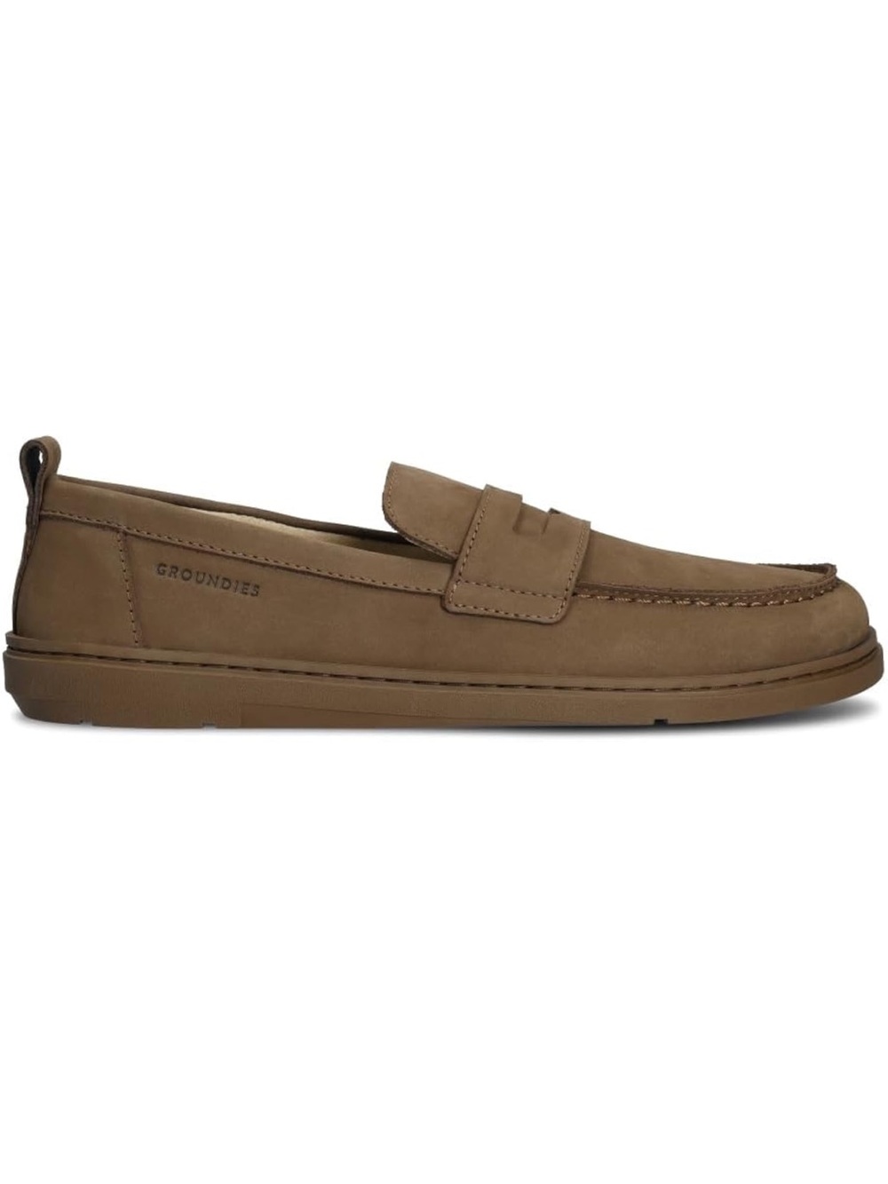 Groundies Men’s Penny Loafers in Brown